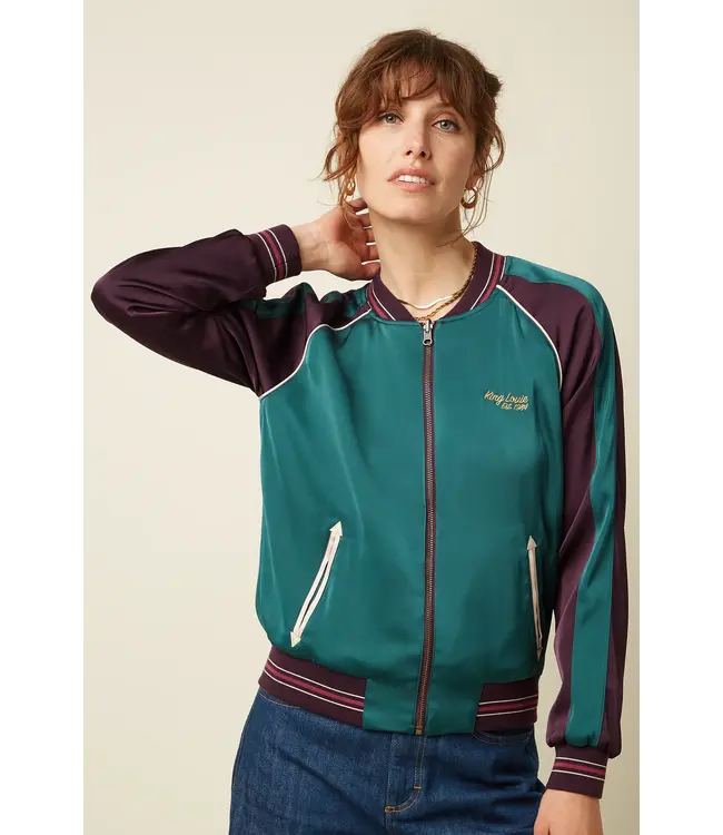 KING LOUIE King Louie10669 Bomber Dusk Satin Grape