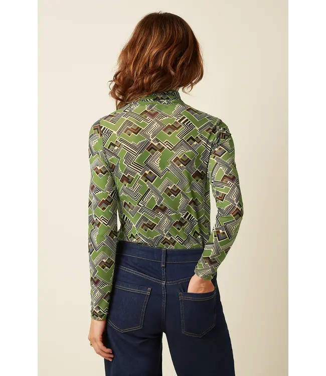 KING LOUIE King Louie 11018 Rollneck Leia Posey Green