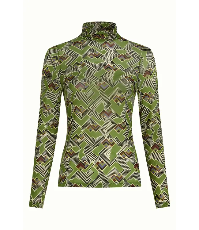 KING LOUIE King Louie 11018 Rollneck Leia Posey Green