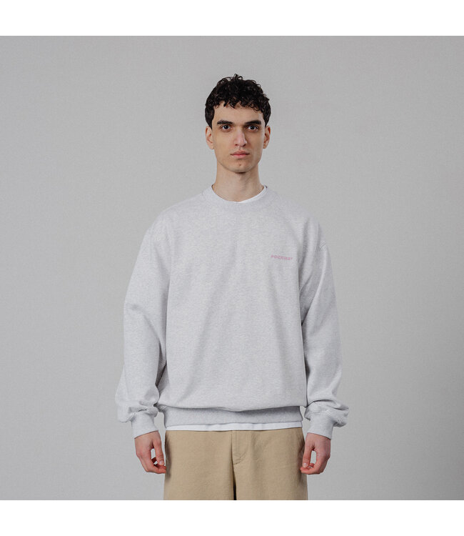 POCKIES Pockies move slow crew grey melange CN-MS-GR-262