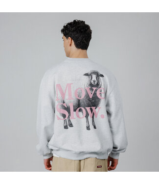 POCKIES Pockies move slow crew grey melange CN-MS-GR-262