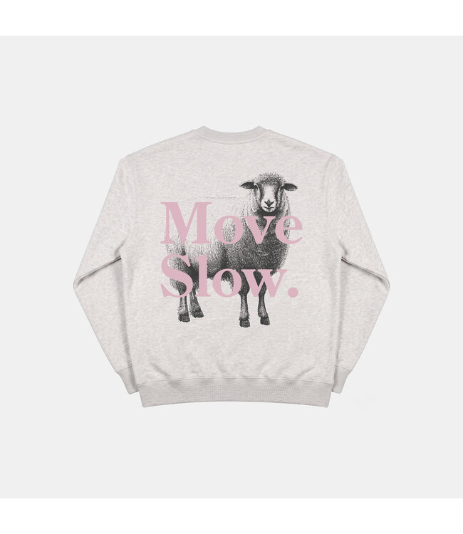 POCKIES Pockies move slow crew grey melange CN-MS-GR-262