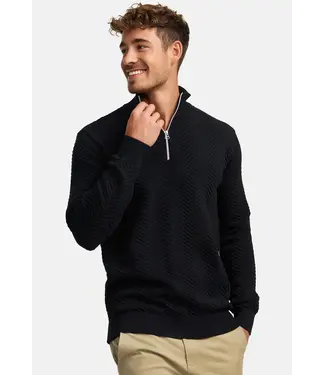 KRONSTADT Kronstadt KS2790 KSCarlo Half Zip Knit 999 Black