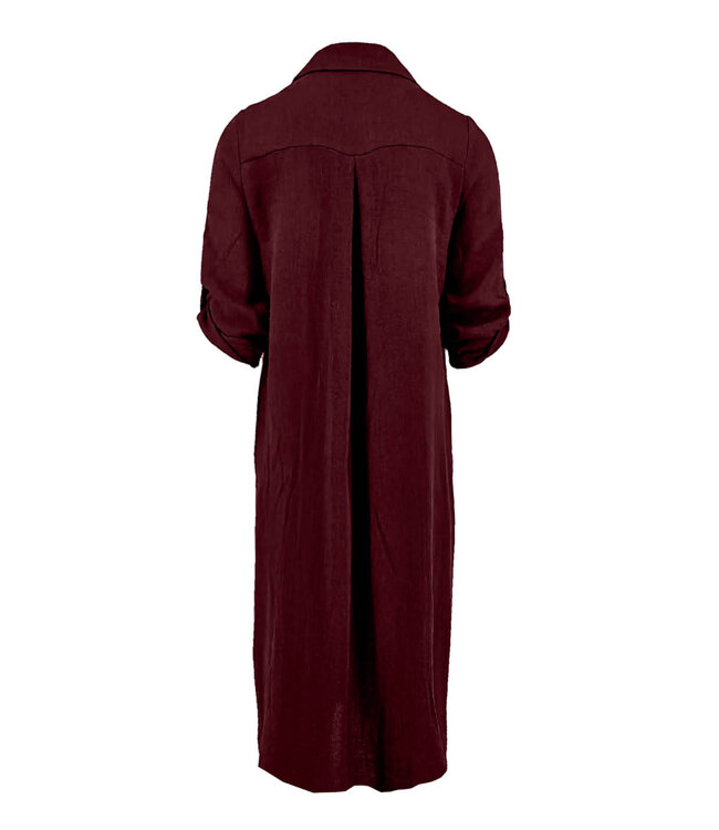 FOS Amsterdam Fos 7771 Jurk Lina Uni Plum