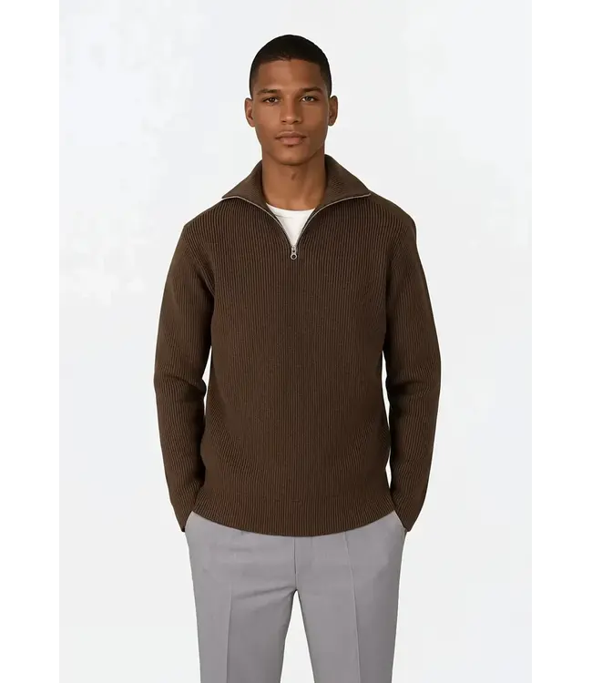 CISZERE Ciszere Reuben 40053 064 03 Half zip Mocha Brown