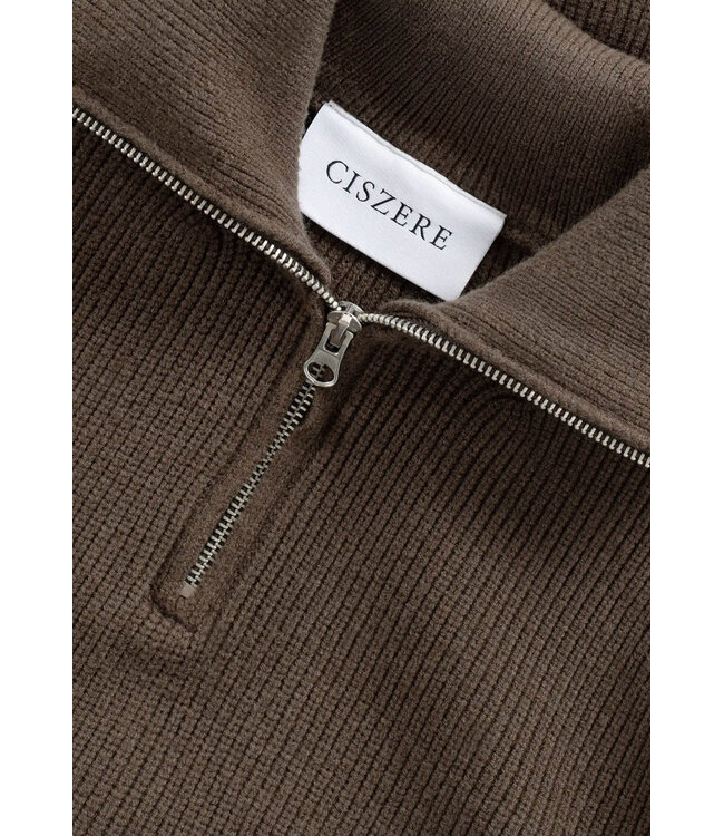 CISZERE Ciszere Reuben 40053 064 03 Half zip Mocha Brown