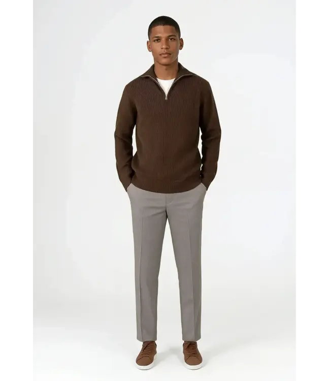 CISZERE Ciszere Reuben 40053 064 03 Half zip Mocha Brown