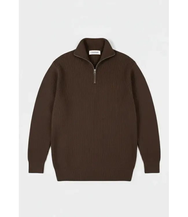 CISZERE Ciszere Reuben 40053 064 03 Half zip Mocha Brown