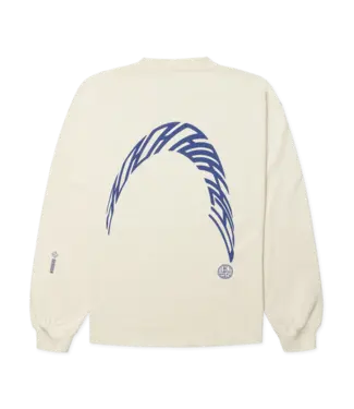 WOODBIRD Woodbird WBBeam LS Warp Tee 2626-409 Off White