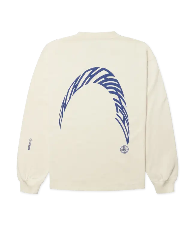 WOODBIRD Woodbird WBBeam LS Warp Tee 2626-409 Off White