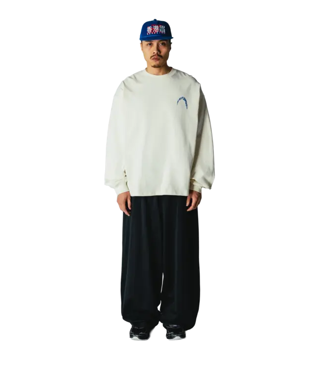 WOODBIRD Woodbird WBBeam LS Warp Tee 2626-409 Off White