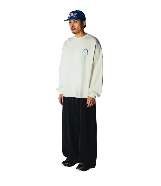 WOODBIRD Woodbird WBBeam LS Warp Tee 2626-409 Off White