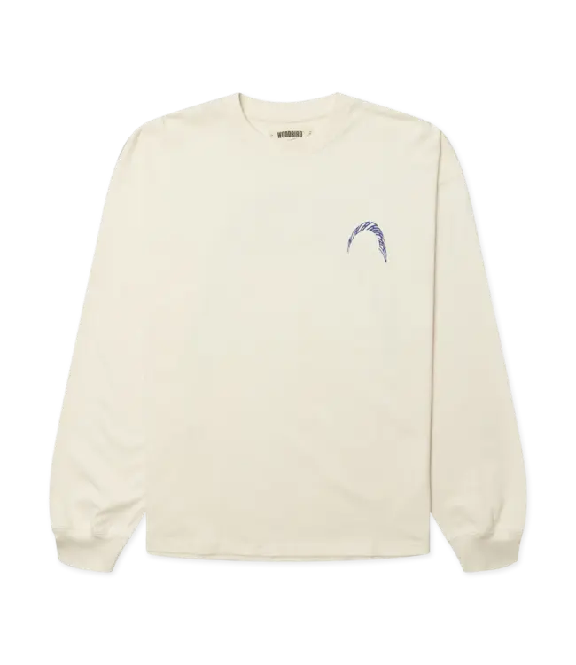 WOODBIRD Woodbird WBBeam LS Warp Tee 2626-409 Off White