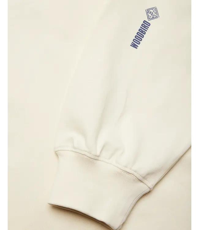 WOODBIRD Woodbird WBBeam LS Warp Tee 2626-409 Off White