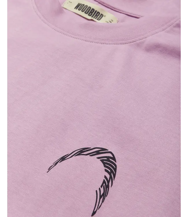 WOODBIRD Woodbird WBBaine Warp Tee 2626-416 Dusty Violet
