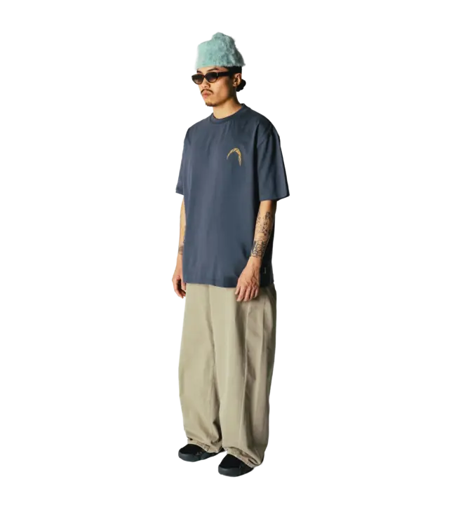 WOODBIRD Woodbird WBBaine Warp Tee 2626-416 Slate Blue