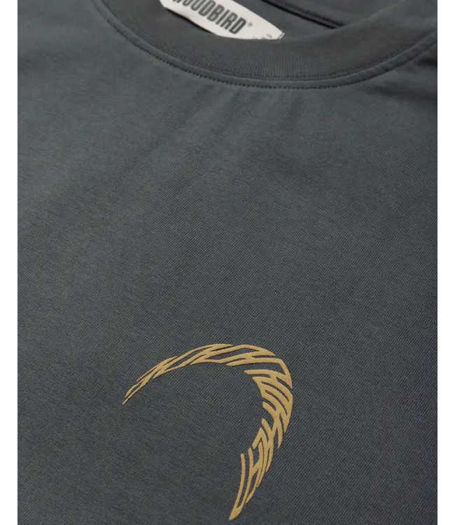 WOODBIRD Woodbird WBBaine Warp Tee 2626-416 Slate Blue