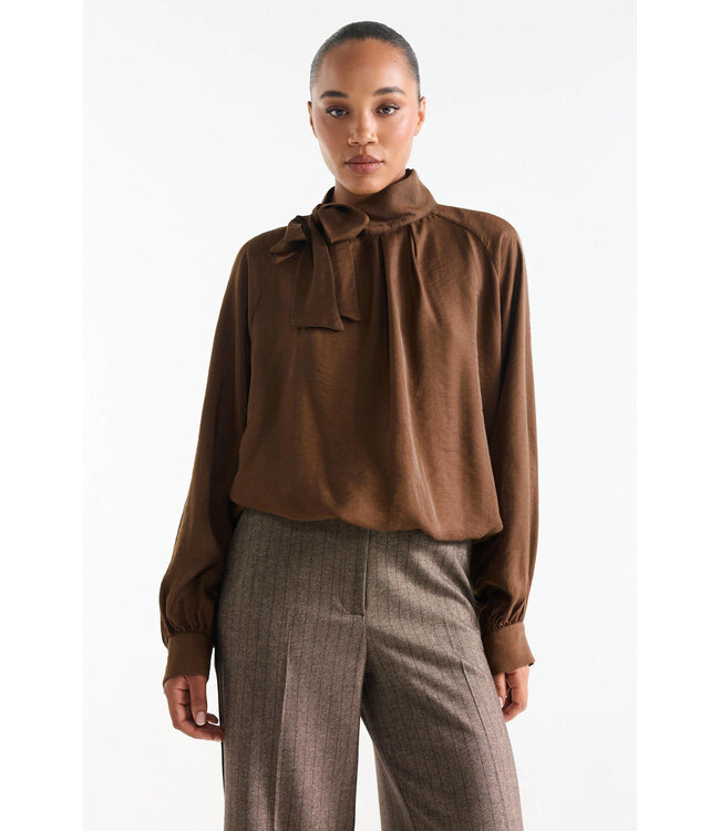 JANSEN AMSTERDAM Jansen amsterdam iris blouse camel