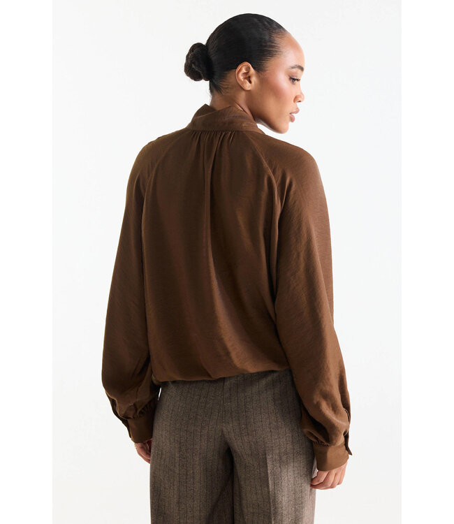 JANSEN AMSTERDAM Jansen amsterdam iris blouse camel