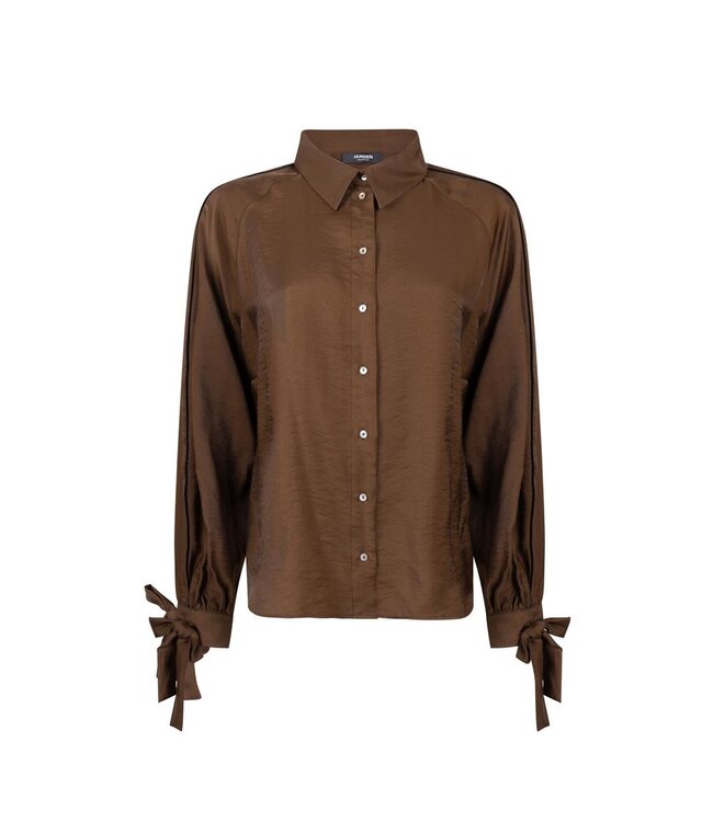 JANSEN AMSTERDAM Jansen Amsterdam Indie blouse W26-000180 Camel