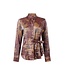 JANSEN AMSTERDAM Jansen Amsterdam lotte blouse stone red/camel