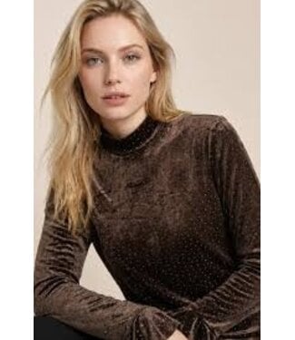 HELENA HART Helena Hart 7885 Pull Paillet Choco