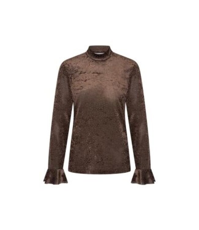 HELENA HART Helena Hart 7885 Pull Paillet Choco