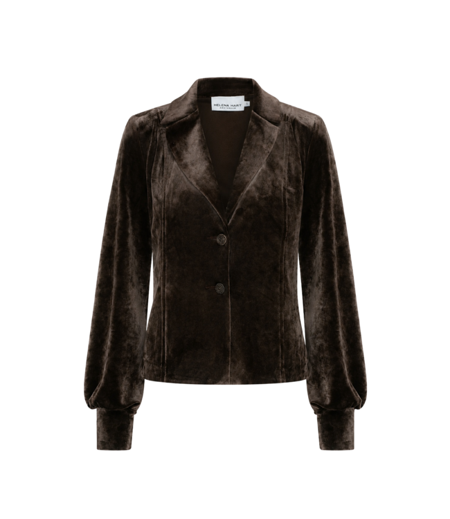 HELENA HART Helena Hart 7870 Blazer Lora Velour Choco