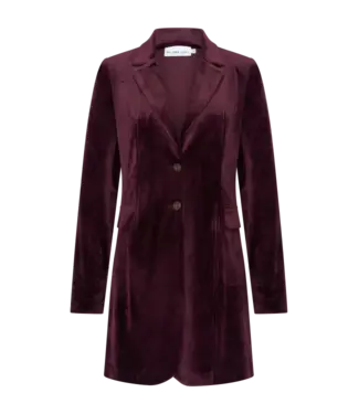 HELENA HART Helena Hart 7624 Blazer Tuxy Velour Burgundy HELENA HART Helena Hart 7624 Blazer Tuxy Velour Burgundy