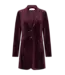HELENA HART Helena Hart 7624 Blazer Tuxy Velour Burgundy