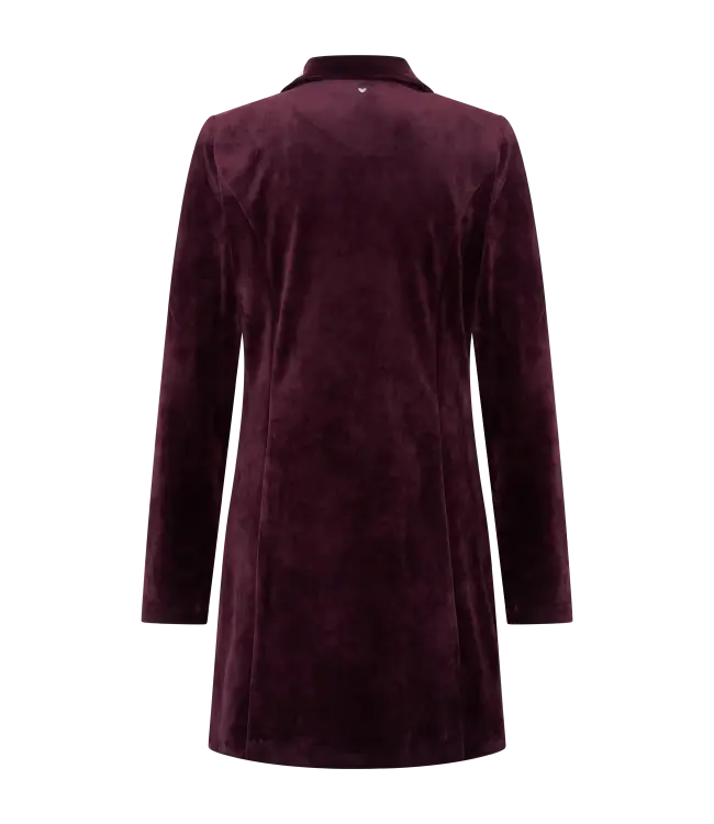 HELENA HART Helena Hart 7624 Blazer Tuxy Velour Burgundy