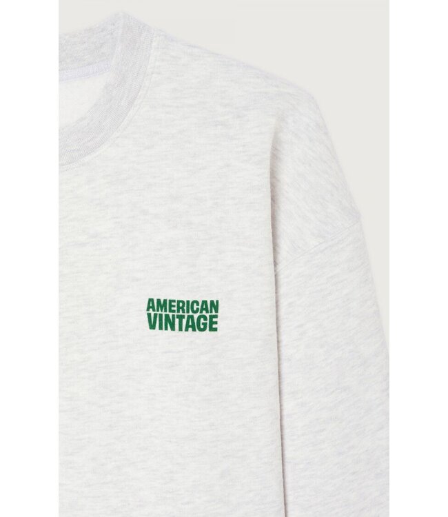 American Vintage American Vintage Sweat Shirt Baptown MBAP03B Heater Grey