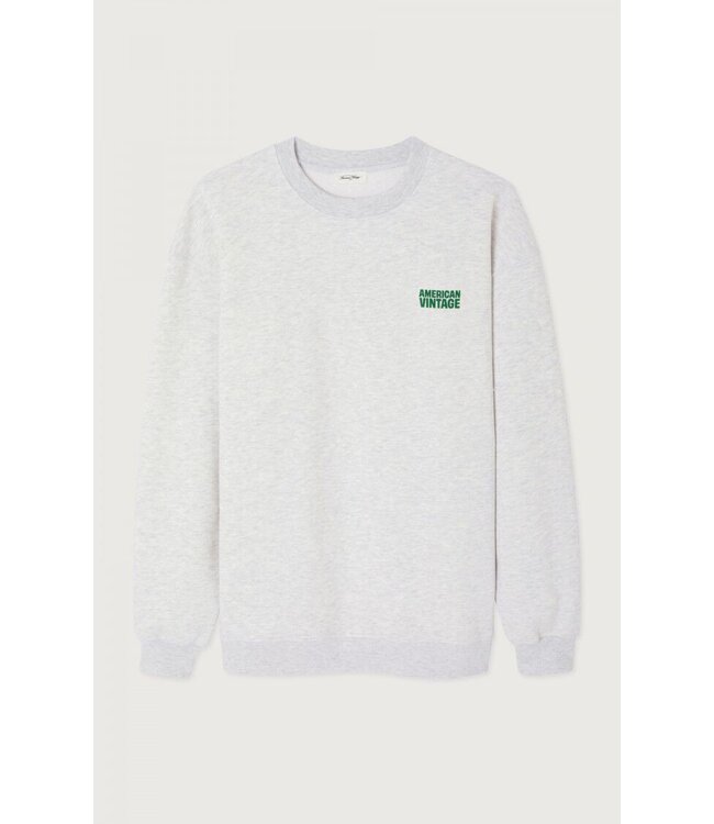 American Vintage American Vintage Sweat Shirt Baptown MBAP03B Heater Grey