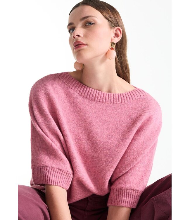 JANSEN AMSTERDAM Jansen Amsterdam Dacota Trui SK163 Rose
