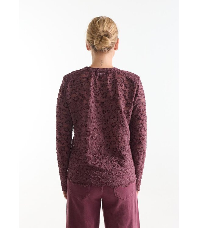 JANSEN AMSTERDAM Jansen Amsterdam Kiki Top FL155 Lace Wine
