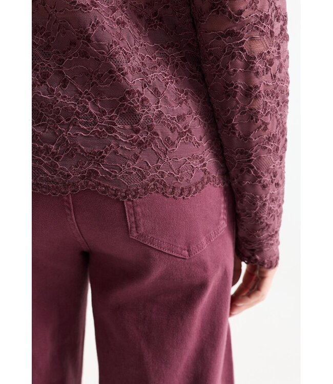 JANSEN AMSTERDAM Jansen Amsterdam Kiki Top FL155 Lace Wine