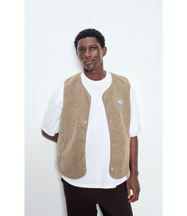 American Vintage American vintage Hoktown Gilet nutmeg melange