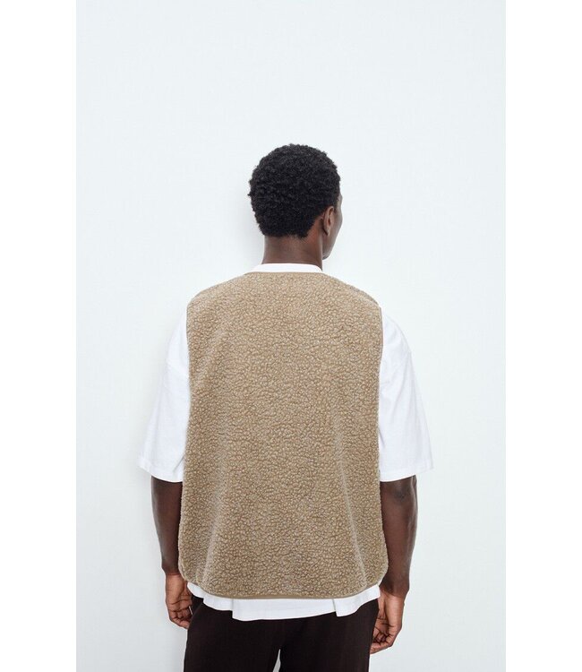 American Vintage American vintage Hoktown Gilet nutmeg melange