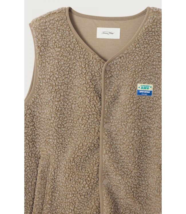 American Vintage American vintage Hoktown Gilet nutmeg melange