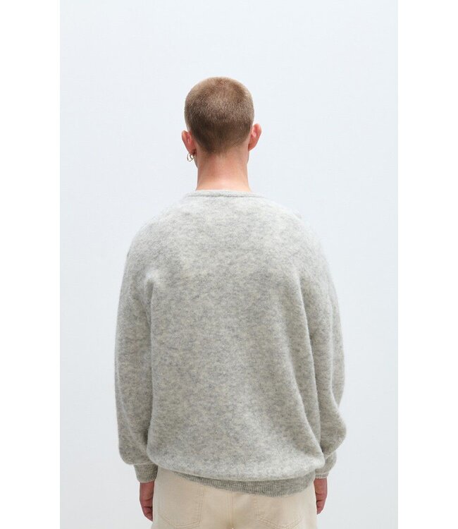 American Vintage American Vintage Homme pull Vitow MVITO18A Light Grey