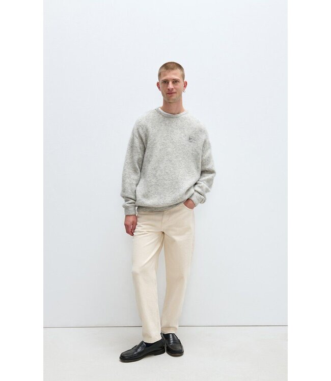 American Vintage American Vintage Homme pull Vitow MVITO18A Light Grey