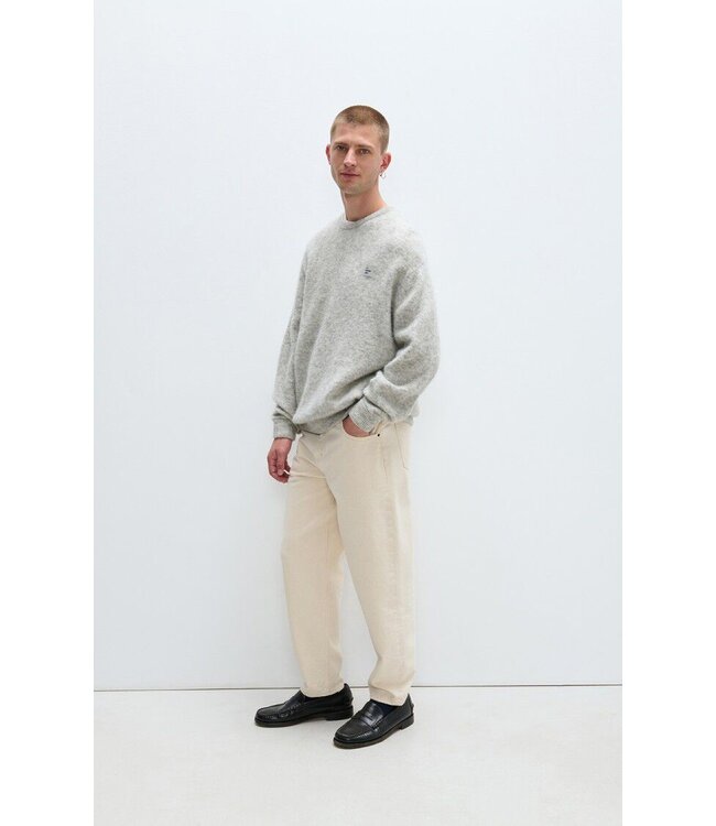 American Vintage American Vintage Homme pull Vitow MVITO18A Light Grey