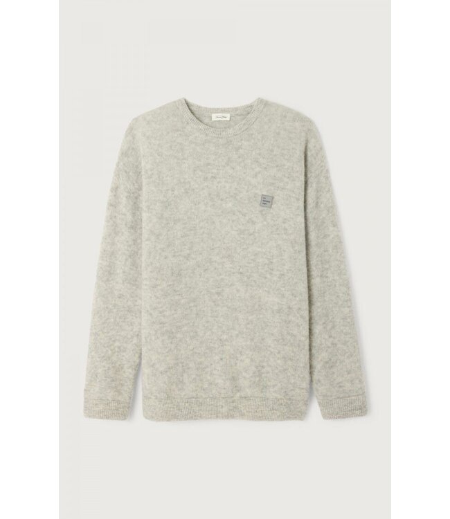 American Vintage American Vintage Homme pull Vitow MVITO18A Light Grey