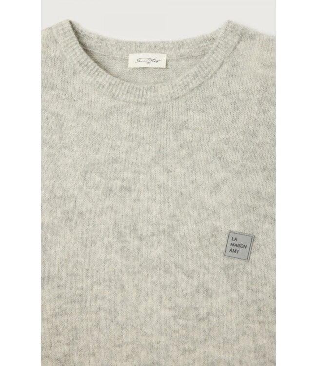 American Vintage American Vintage Homme pull Vitow MVITO18A Light Grey