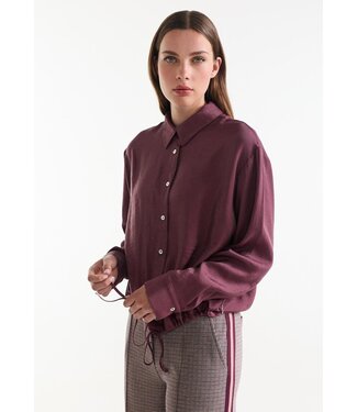JANSEN AMSTERDAM Jansen Amsterdam Inez Blouse LWS709 Wine
