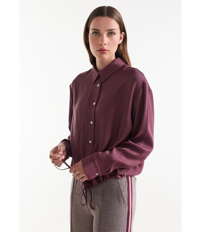 JANSEN AMSTERDAM Jansen Amsterdam Inez Blouse LWS709 Wine
