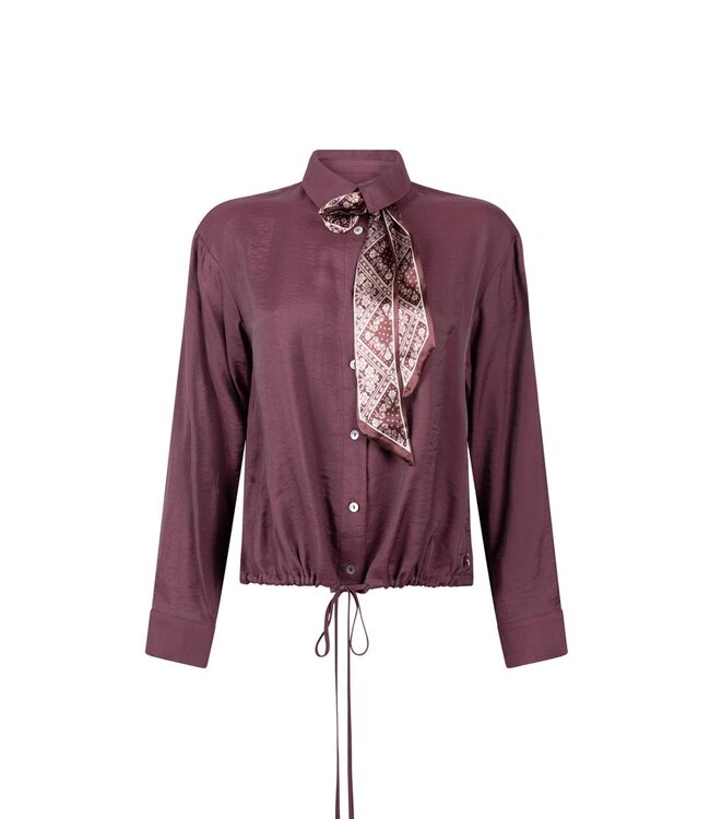 JANSEN AMSTERDAM Jansen Amsterdam Inez Blouse LWS709 Wine