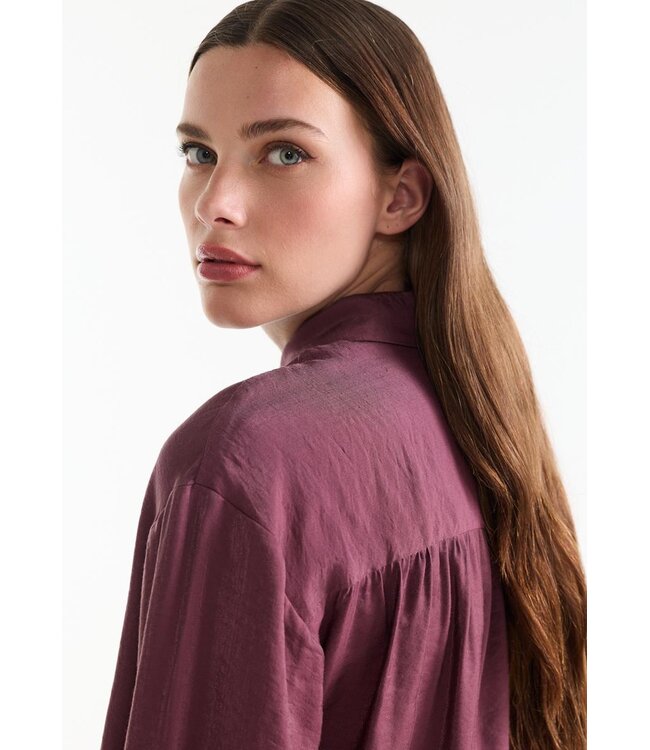 JANSEN AMSTERDAM Jansen Amsterdam Inez Blouse LWS709 Wine