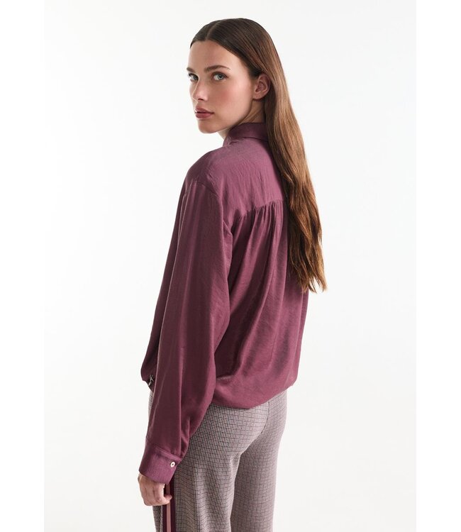 JANSEN AMSTERDAM Jansen Amsterdam Inez Blouse LWS709 Wine