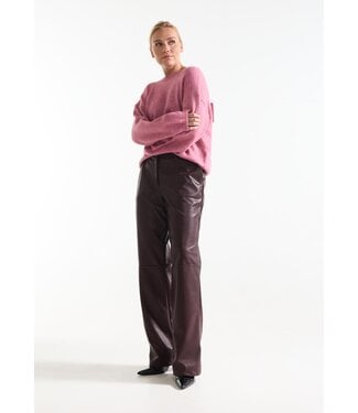 JANSEN AMSTERDAM Jansen Amsterdam Bina Broek PU425 Vegan Leather Wine